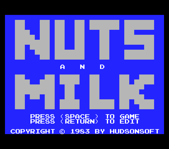 Nuts & Milk Title Screen